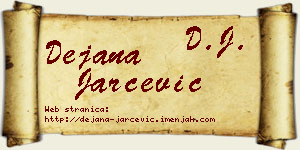 Dejana Jarčević vizit kartica